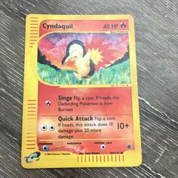 The Pokemon Company Cyndaquil 104/165 Expedition Reverse Holo Common 40 HP 2002 - Image 1