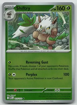 Pokemon Shiftry 015/132 Mega Evolution Uncommon Reverse Holo NM - Image 1
