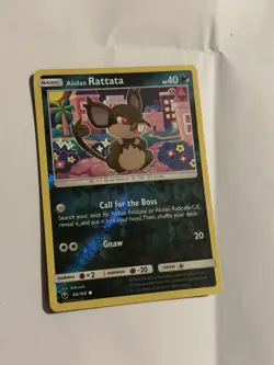 Pokemon TCG Alolan Rattata Sun & Moon: Celestial Storm 84/168 Reverse Holo... - Image 1