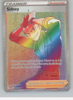Sidney 279/264 Rainbow Rare Fusion Strike Pokemon Holo Near Mint - Image 1