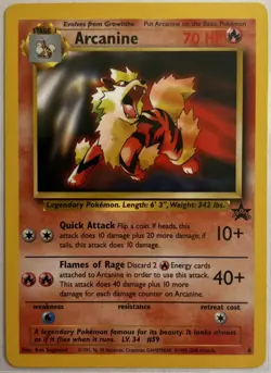 Arcanine WOTC Black Star Promo #6 Pokemon English NM - Image 1