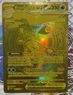 Pokemon Mega Greninja EX 122/086 Mega Hyper Rare Chaos Rising - Image 1