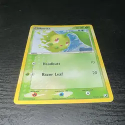 Pokemon TCG Chikorita 51/115 EX Unseen Forces Reverse Holo 2005 EN - Image 1