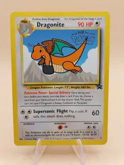 Dragonite Pokemon Black Star Promo #5 Pokemon Movie WOTC 1999 - Image 1