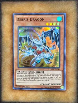 Yugioh Debris Dragon MYFI-EN043 Super Rare 1st Ed LP - Image 1