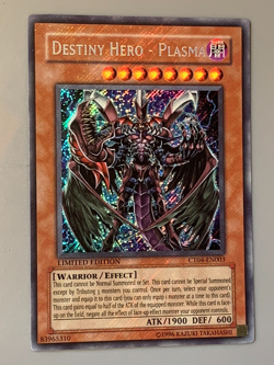 yugioh Destiny Hero Plasma CT04-EN003 Secre LEAK Beautiful Limited Near Mint - Image 2