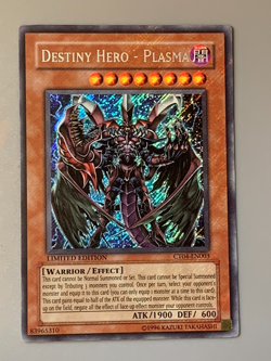 yugioh Destiny Hero Plasma CT04-EN003 Secre LEAK Beautiful Limited Near Mint - Image 3