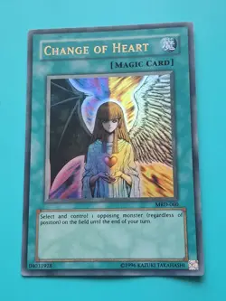 Yugioh - Change Of Heart Ultra Rare Unlimited Ed. MRD-060 HP - Image 1