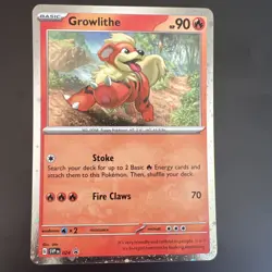 Growlithe #024 Cosmos Holo SV: Scarlet & Violet Promo Cards Pokemon LP/Nm - Image 1