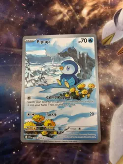 Piplup - 098/094 Holo Illustration Rare ME02: Phantasmal Flames NM Card - Image 1