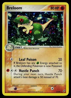 Pokemon Card - Breloom Deoxys 3/107 Holo Rare - Image 1
