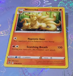 Ninetales 018/195 Silver Tempest Pokemon Card NM - Image 3