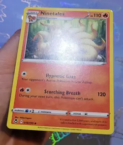 Ninetales 018/195 Silver Tempest Pokemon Card NM - Image 4