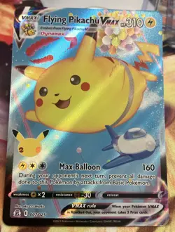Pokemon Trading Card Game Flying Pikachu VMAX 007/025 Celebrations NM - Image 1