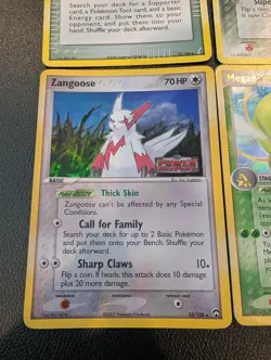 Pokemon TCG 6-Card 2006 Reverse Holo Lot - Numel, Meganium, Zangoose **Damaged** - Image 2