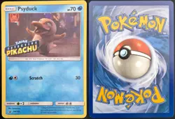 Psyduck Detective Pikachu Stamped SM199 Holo Sun & Moon Promo Pokemon Holo LP/NM - Image 1