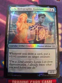 MTG Lyla, Holographic Assistant - Foil, NM-Mint, English Marvel's Spider-Man: Et - Image 1