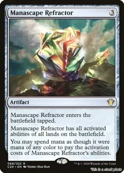MTG Manascape Refractor Card #68 Commander 2020 NM Magic - Image 1