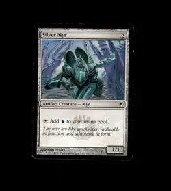 Silver Myr 202 Common Scars of Mirrodin Magic: The Gathering Moderately Played - Image 1