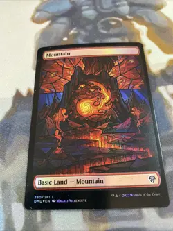 Mountain (0280) - Foil Showcase NM Eng MTG - Dominaria United - Image 2