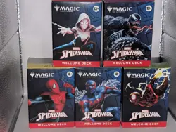 SDCC 2025 Magic The Gathering MTG Marvel Spider-Man Welcome Deck Complete Set - Image 1