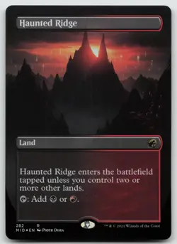 Haunted Ridge (Borderless) Innistrad: Midnight Hunt Foil - Image 1