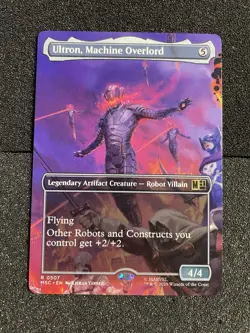 Ultron, Machine Overlord (Borderless) 507 Commander: Marvel Super Heroes MTG NM - Image 1