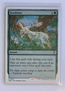 MTG – Mystery Booster 2 – White Border – Seedtime – Rare 0073 - Image 1