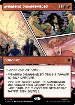 Avengers Disassembled (Borderless) 302 Marvel Super Heroes MTG NM - Image 1
