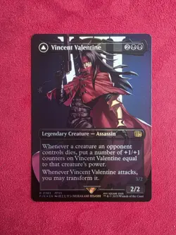 MTG Final Fantasy Vincent Valentine (Borderless) Foil 0383 - Image 1