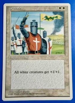 1 BANNED MTG Magic The Gathering Crusades | Fourth Edition 4ED | NM - Image 1