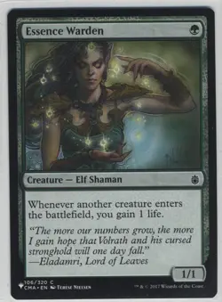 Magic the Gathering Essence Warden Mystery Booster x1 MTG Free Shipping! - Image 1