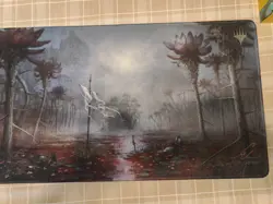 Seb McKinnon MTG Kickstarter Signed Playmat Silent Clearing Stitched Edge - Image 1