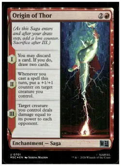 Origin of Thor 701 Commander: Marvel Super Heroes Magic: The Gathering Foil NM - Image 1
