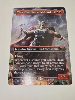 Thor, Guardian of Midgard (Borderless) Commander: Marvel Super Heroes Regular - Image 1