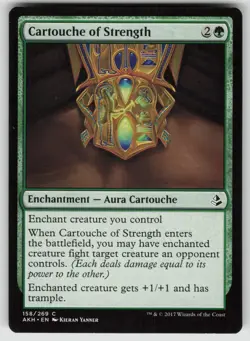 Cartouche of Strength 158 Common Amonkhet Magic: The Gathering Near Mint - Image 1