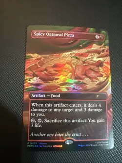 Spicy Oatmeal Pizza (Borderless) Unique and Miscellaneous Promos Foil - Image 1