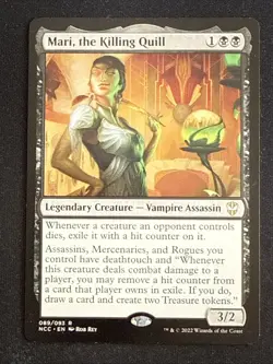 1x Mari, the Killing Quill (89) Commander: Streets of New Capenna LP MTG Magic - Image 1