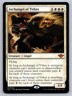 Archangel of Tithes 2 Mythic Outlaws of Thunder Junction MTG NM - Image 1