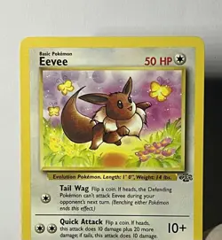 Eevee 51/64 (LP) Common Jungle Set Unlimited 1996 WOTC Pokemon Card - Image 3