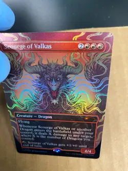 MTG 1x RAINBOW FOIL Scourge of Valkas # 1490 Secret Lair Drop Magic the x1 NM - Image 2
