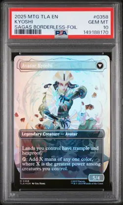2025 MTG AVATAR: THE LAST AIRBENDER AVATAR KYOSHI/THE LEGEND OF KYOSHI PSA 10 - Image 1