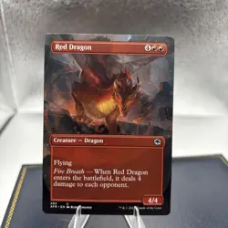 Red Dragon Borderless , Adventures Forgotten R , NM ,MTG - Amazing ! - Image 2