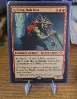 MTG Krenko, Mob Boss Duel Decks: Speed vs. Cunning Regular Rare 15/82 Near Mint - Image 1