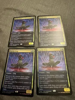 Magic: The Gathering Psychic Frog Foil Promo Store Championship P0049 x4 LP - Image 1