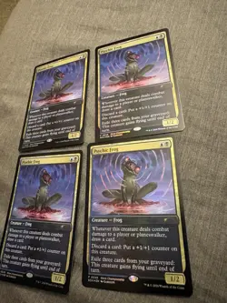 Magic: The Gathering Psychic Frog Foil Promo Store Championship P0049 x4 LP - Image 3