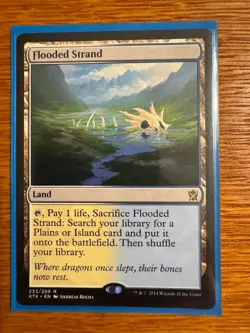 Flooded Strand Khans of Tarkir Land Rare Card Magic: The Gathering NM - Image 2