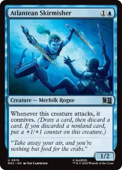 NM Atlantean Skirmisher, MTG, Super Heroes, Magic the Gathering, 616 - Image 1