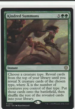 Kindred Summons 112 Rare Commander: Lorwyn Eclipsed Magic: The Gathering NM - Image 1