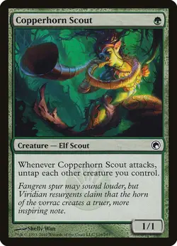 Copperhorn Scout Foil Scars of Mirrodin 116 NM MTG - Image 1